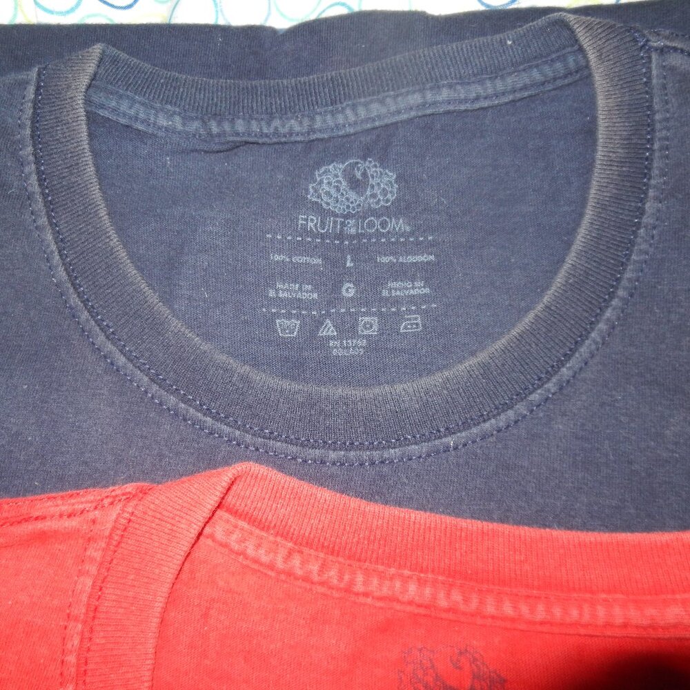 2 Vintage Fruit of the Loom tee shirts. Sz L - Picture 3 of 10